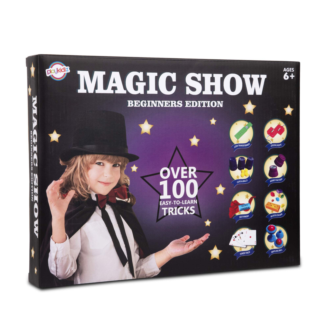 Playkidz Magic Show for Kids - Deluxe Set with Over 100 Tricks